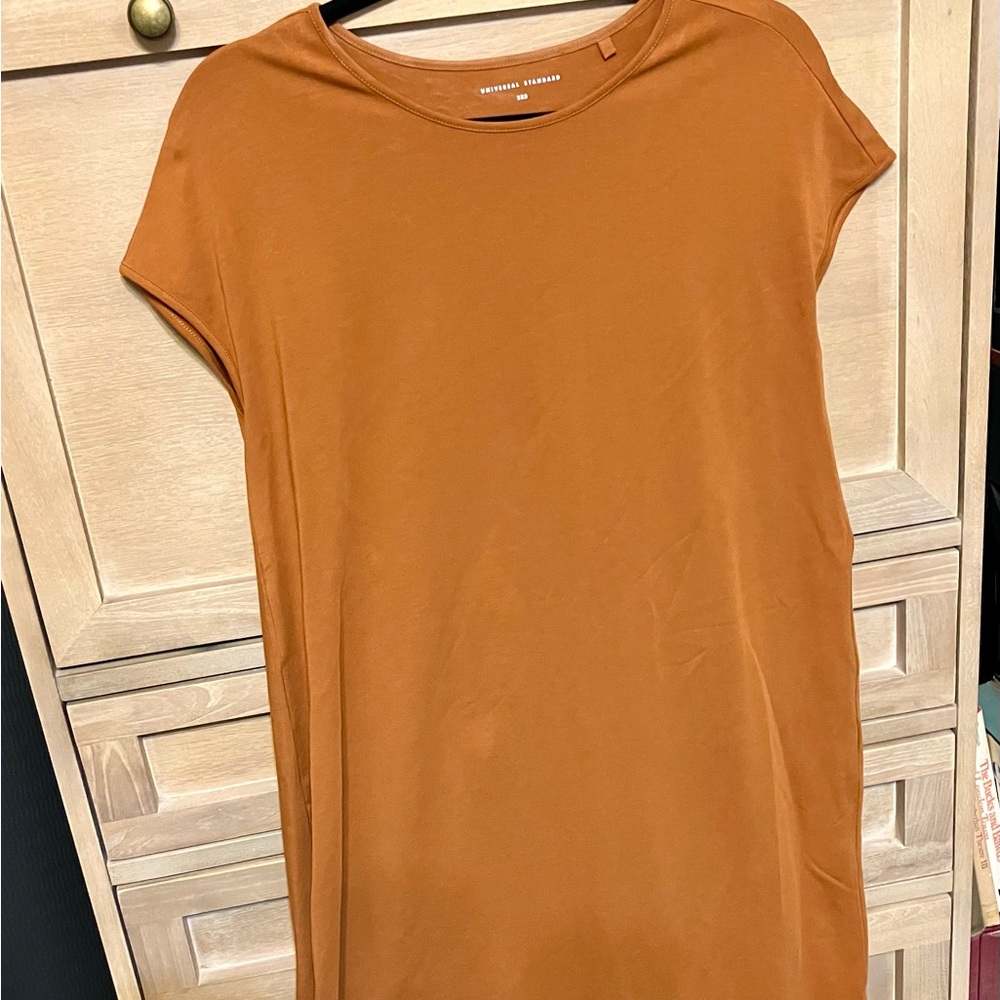 Universal Standard Geneva Dress in Rust NWOT - M reg sizing/2XS US sizing